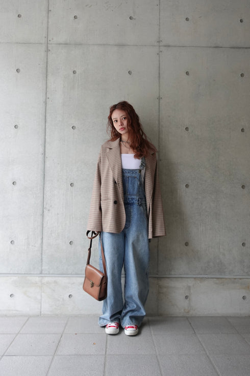 ワークデニムサロペット